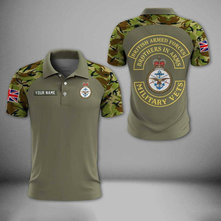 AIO Pride - Customize British Armed Forces Unisex Adult Polo Shirt