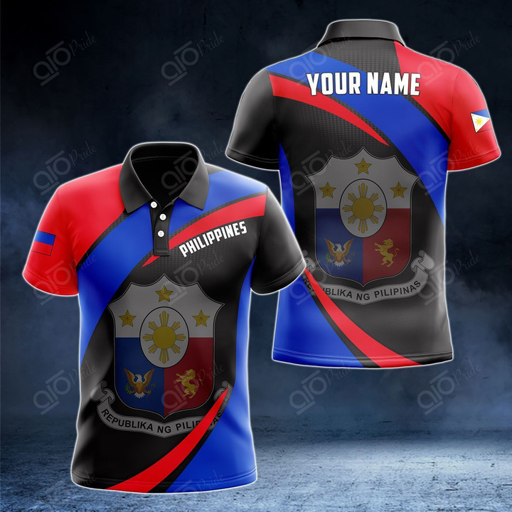 AIO Pride - Customize Philippines Proud Version Unisex Adult Polo Shirt