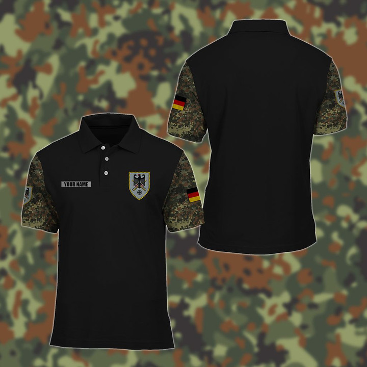 AIO Pride - Customize German Army Symbol Camo Unisex Adult Polo Shirt