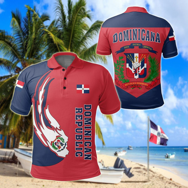 AIO Pride - Dominican Republic Baseball Team Unisex Adult Polo Shirt