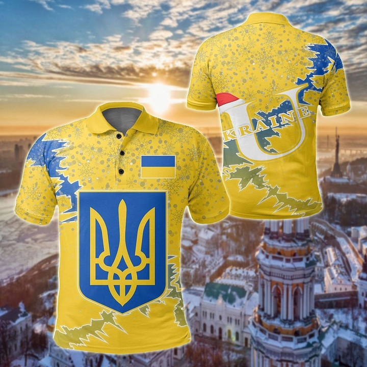 AIO Pride - Ukraine Christmas Coat Of Arms X Style Unisex Adult Polo Shirt