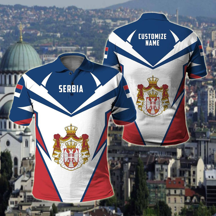 AIO Pride - Customize Serbia New Unisex Adult Polo Shirt