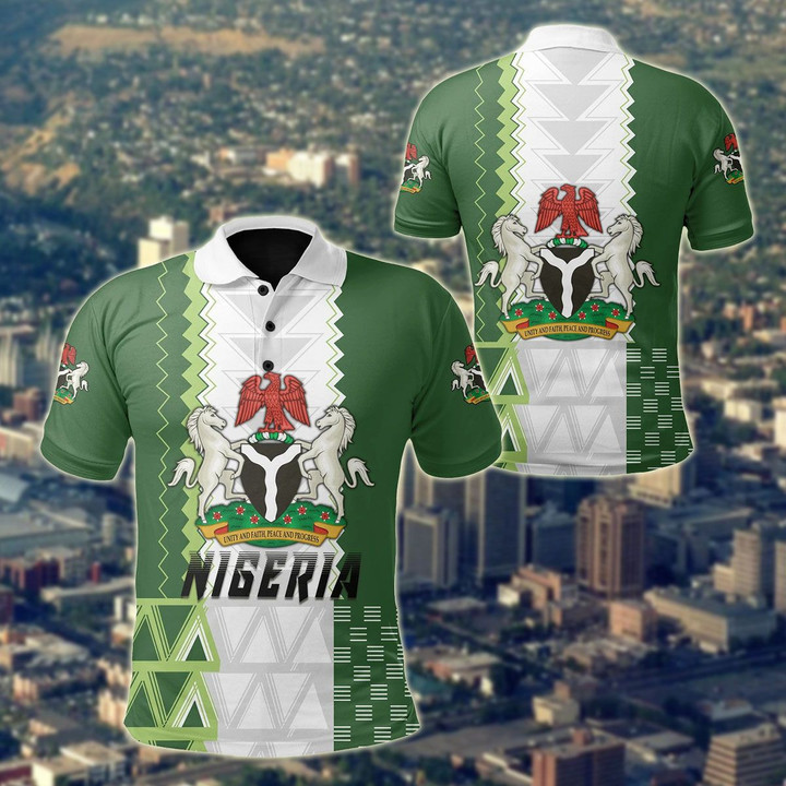 AIO Pride - Nigeria Simple Sport Version Unisex Adult Polo Shirt