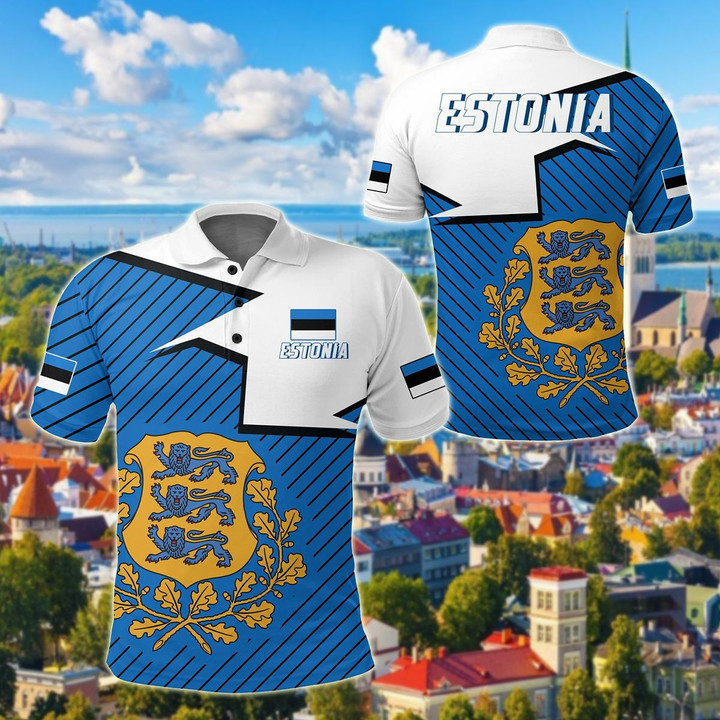 AIO Pride - Estonia Home Unisex Adult Polo Shirt
