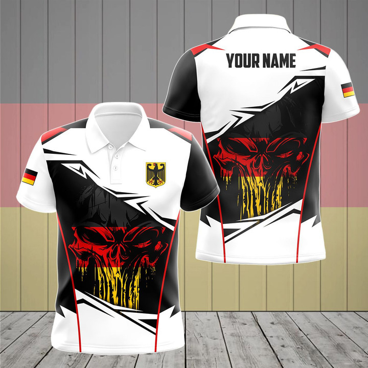 AIO Pride - Customize Germany Skull Special Version Unisex Adult Polo Shirt