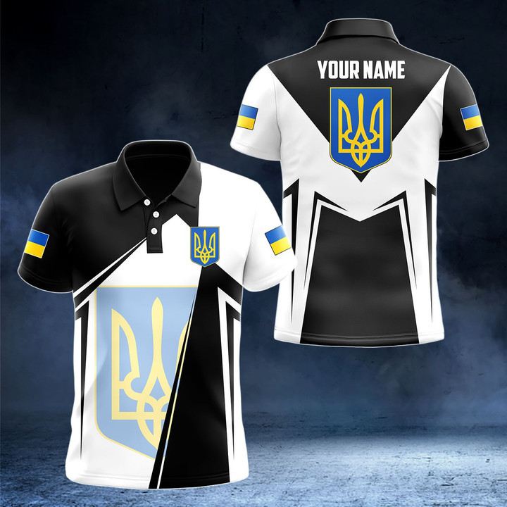 AIO Pride - Customize Ukraine Coat Of Arms In Your Heart Unisex Adult Polo Shirt