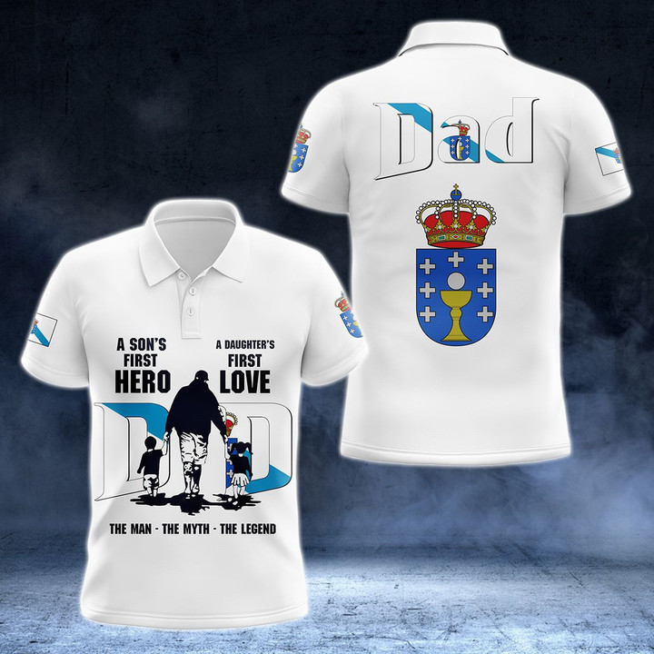 AIO Pride - Galicia Dad Unisex Adult Polo Shirt