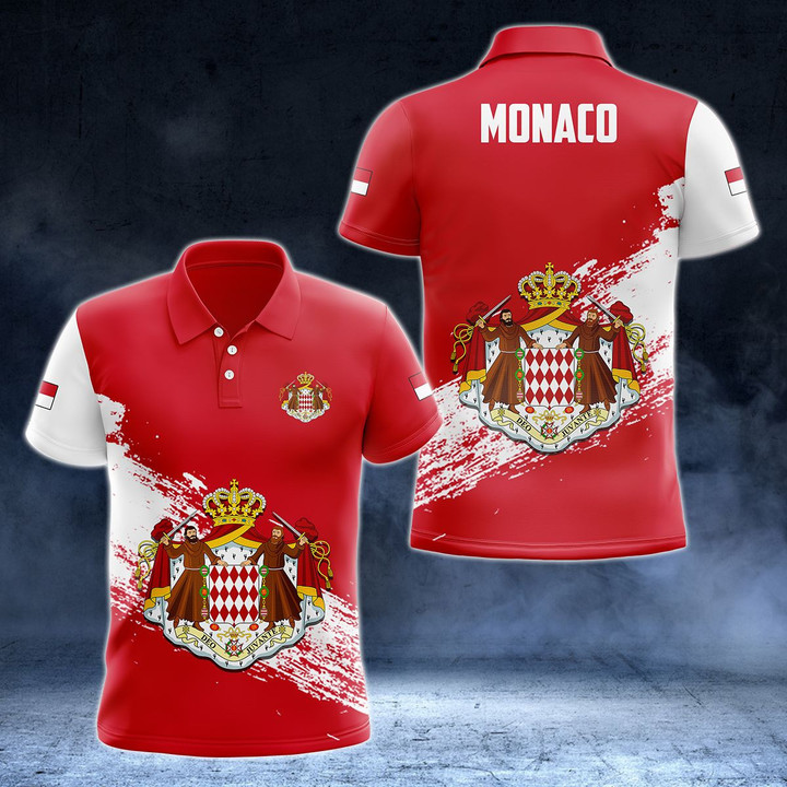 AIO Pride - Monaco Coat Of Arms - New Version Unisex Adult Polo Shirt