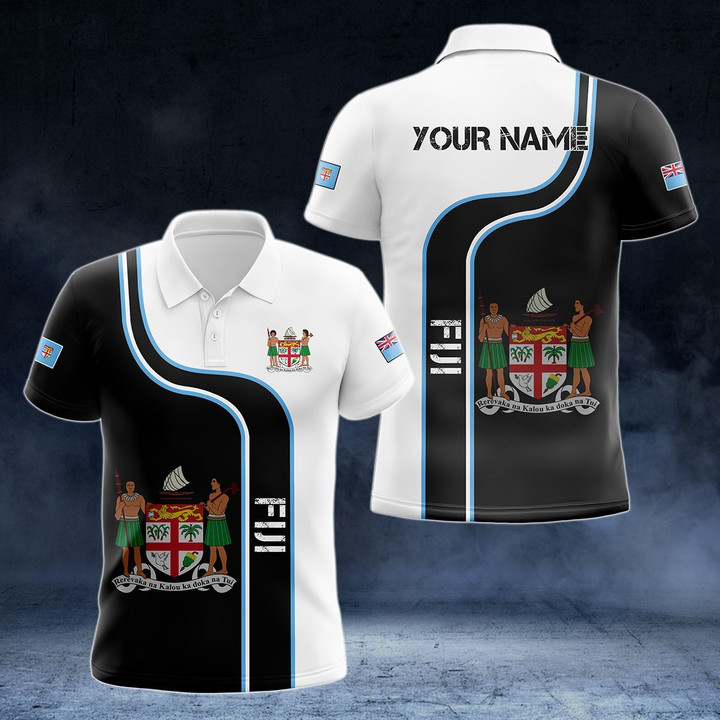 AIO Pride - Customize Fiji Line Color Unisex Adult Polo Shirt