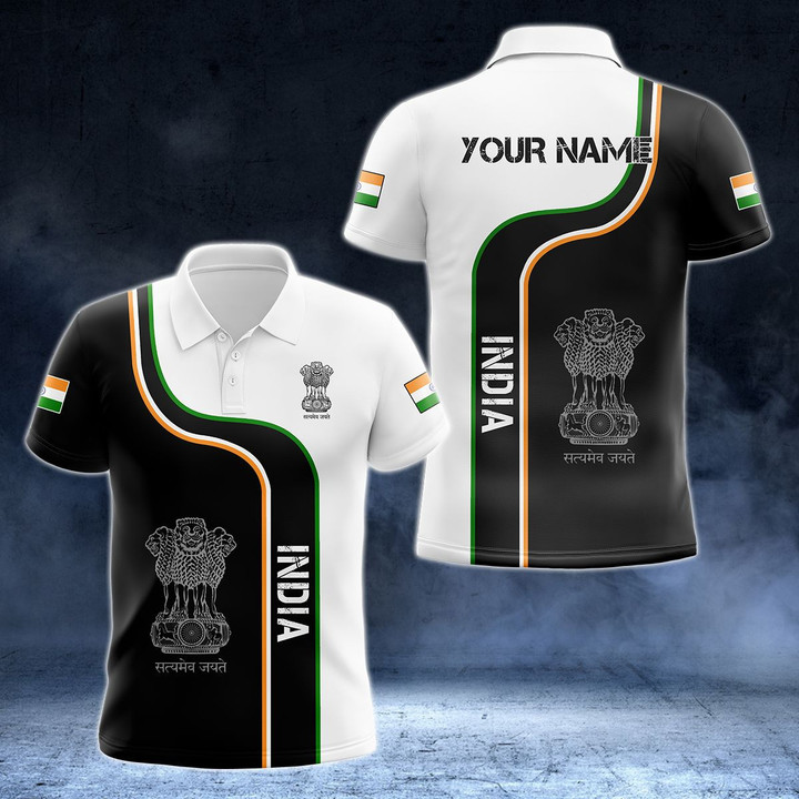 AIO Pride - Customize Indian Line Color Unisex Adult Polo Shirt