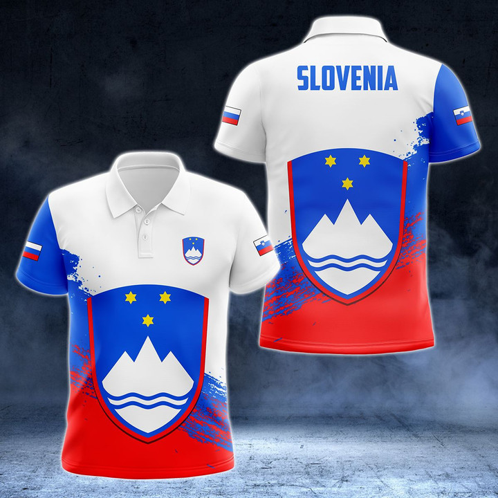 AIO Pride - Slovenia Coat Of Arms - New Version Unisex Adult Polo Shirt
