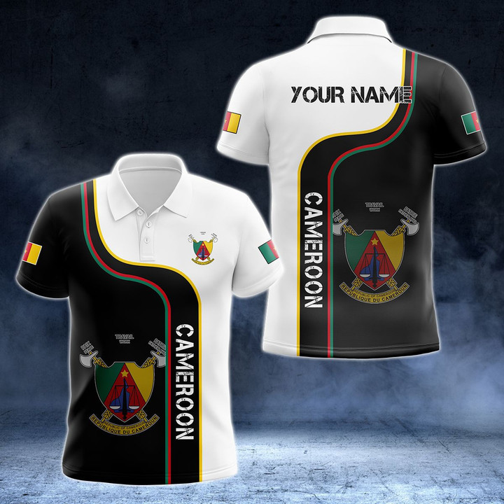 AIO Pride - Customize Cameroon Line Color Unisex Adult Polo Shirt
