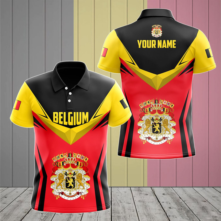 AIO Pride - Customize Belgium Victory Version 3D Unisex Adult Polo Shirt
