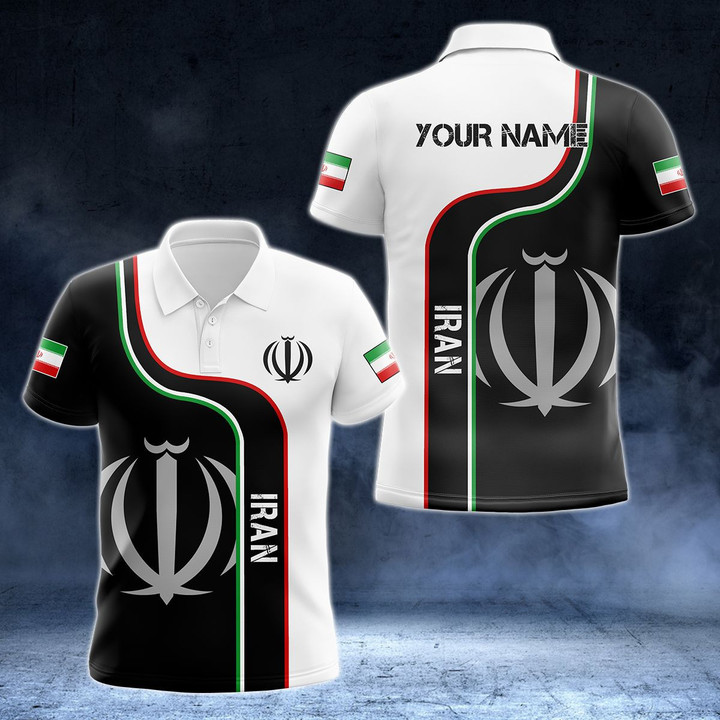 AIO Pride - Customize Iran Line Color Unisex Adult Polo Shirt
