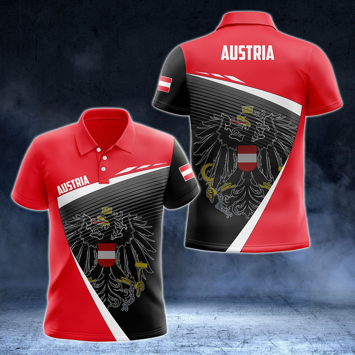 AIO Pride - Austria Flag Special Unisex Adult Polo Shirt