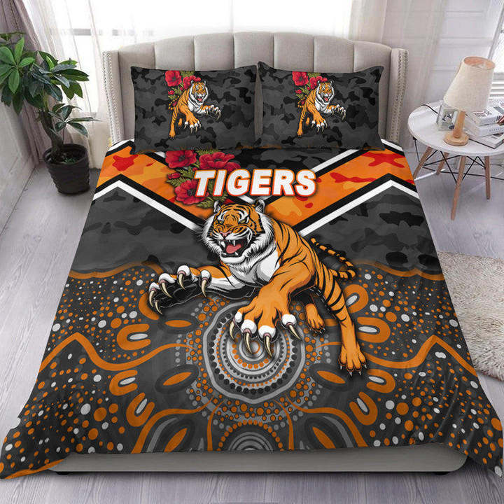 AIO Pride 3-Piece Duvet Cover Set Wests Tigers ANZAC 2022 Indigenous Vibes