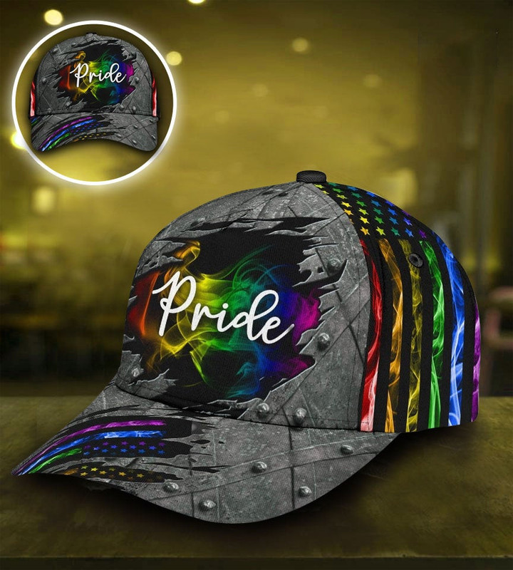 AIO Pride Lgbt Pride Smoke Vintage Classic Cap