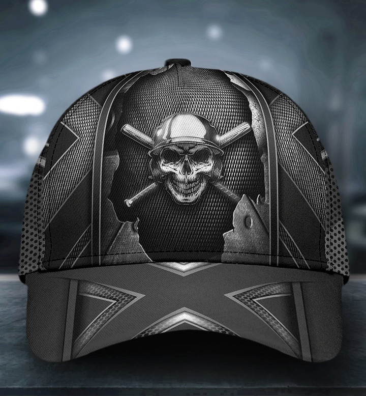 AIO Pride Skull In Baseball Helmet Classic Cap
