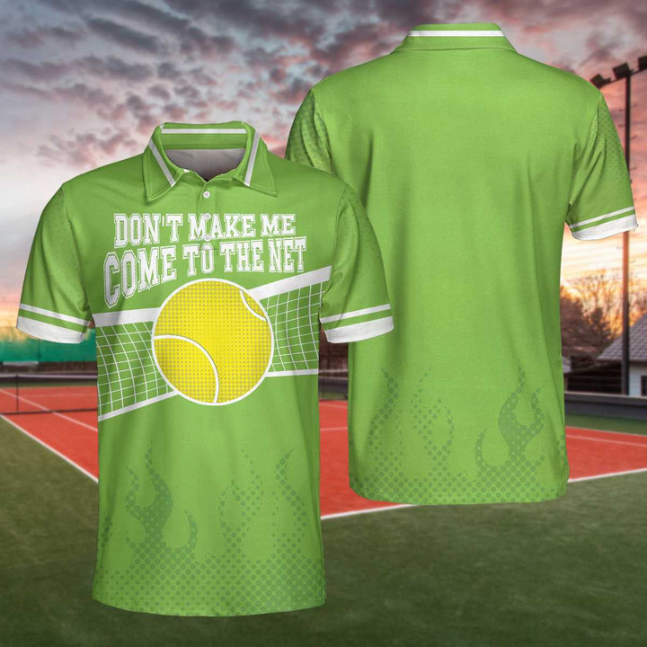 AIO Pride Don't Make Me Come To The Net Tennis Short Sleeve Polo Shirt