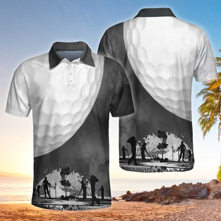 AIO Pride Golf Ball Short Sleeve Polo Shirt