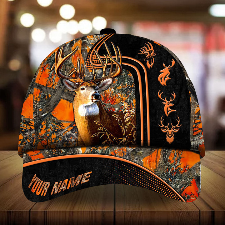 AIO Pride Beautiful Deer Hunting Camo 3D Hunting Hats Multicolored Custom Name