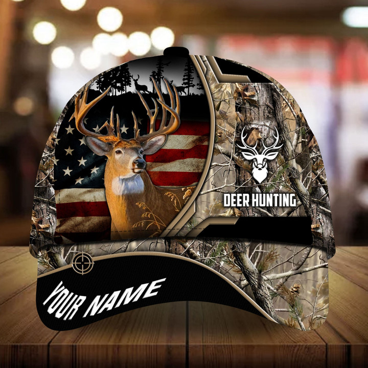 AIO Pride The Best Baer Deer Hunting Hats 3D Multicolor Custom Name