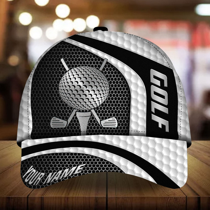 AIO Pride Premium Metal Art Golf 3D Hats, Golf Lovers Hats Multicolor Custom Name