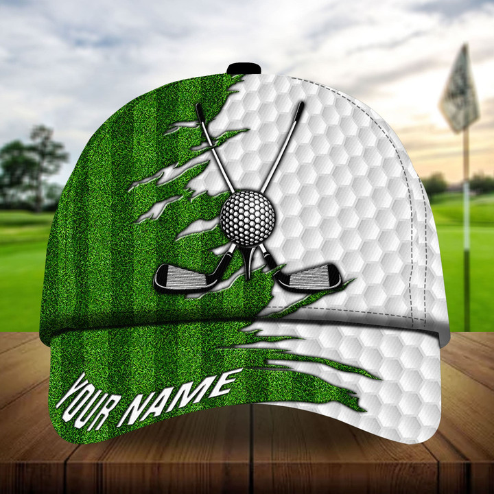 AIO Pride Premium Grass Golf Clubs Cross And Ball, Golf Hats For Golf Lovers Multicolored Custom Name