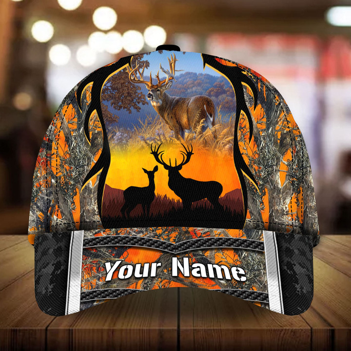 AIO Pride Premium Deerhorn Hunting Cap 3D Multicolor Custom Name
