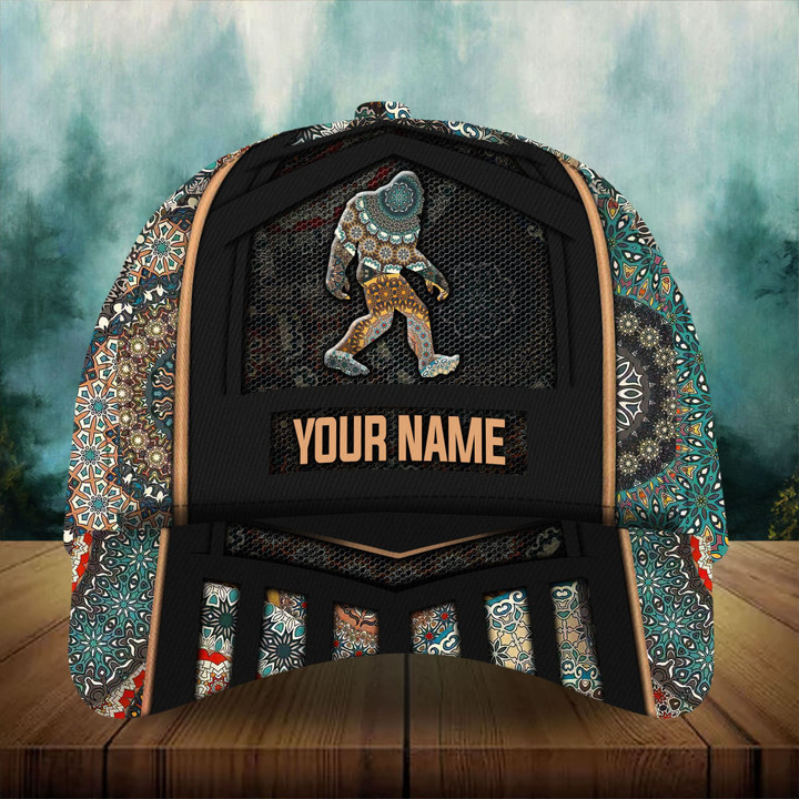 AIO Pride Premium Unique Bigfoot Camping Custom Name Hat 3D Mandala
