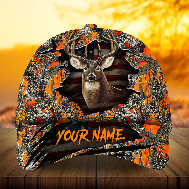 AIO Pride Premium Best Gash Flag Deer Hunting Hats 3D Printed Multicolored Custom Name