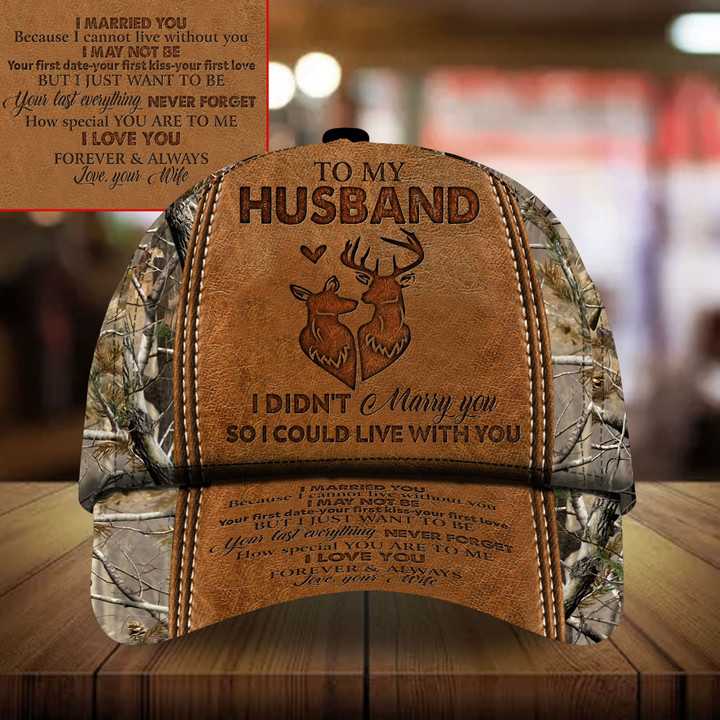AIO Pride Premium To My Husband Deer Hunting Hats 3D Multicolor