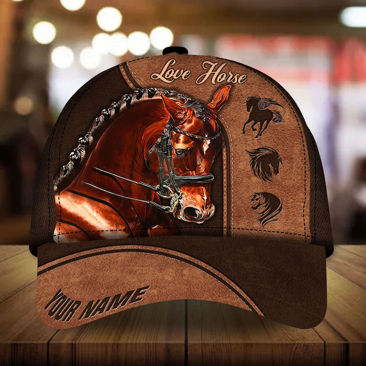 AIO Pride Premium Loralle Love Horse Leather Horse Hats 3D Custom Name