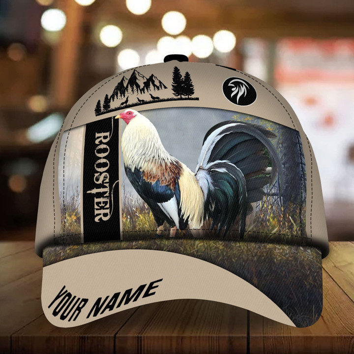 AIO Pride Unique Cap Rooster Custom Name Full Printed 3D Hat
