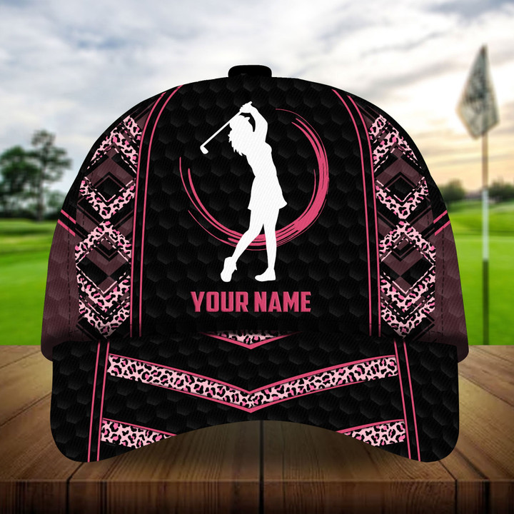AIO Pride Premium Leopard Golf Girl, Golf Hats For Women Multicolor Custom Name
