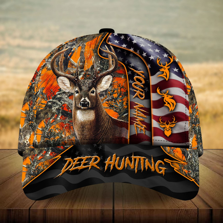 AIO Pride Unique Loralle US Deer Hunting Hats 3D Multicolor Custom Name