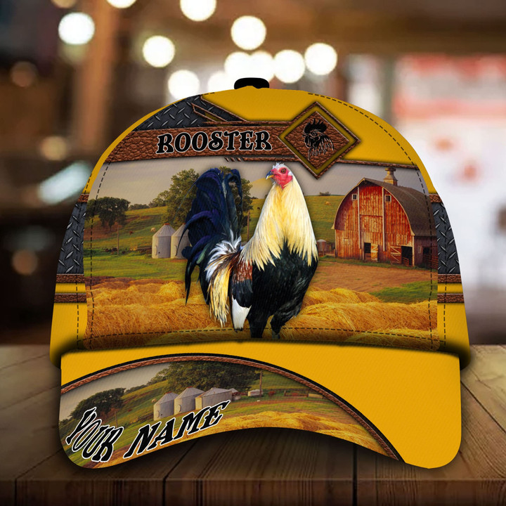 AIO Pride Premium Love Rooster Cap, Rooster Hats For Rooster Lovers Custom Name Cap