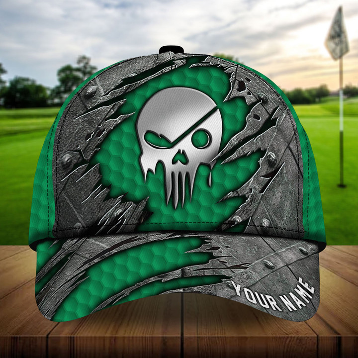 AIO Pride Premium Skull Metal Golf Lovers Golf Hats Multicolored Custom Name