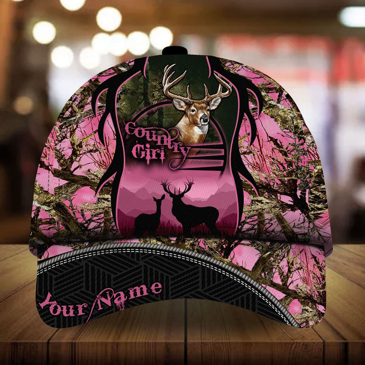 AIO Pride Premium Deer Country Girl Hats 3D Multicolored Custom Name