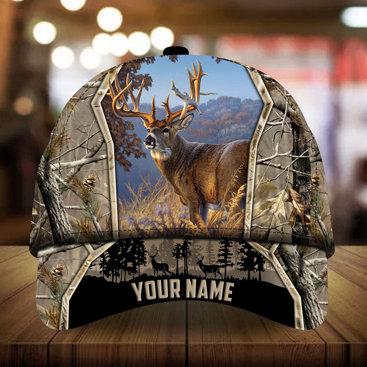 AIO Pride Bleak Poplar Deer Hunting Hats 3D Multicolored Camo Custom Name