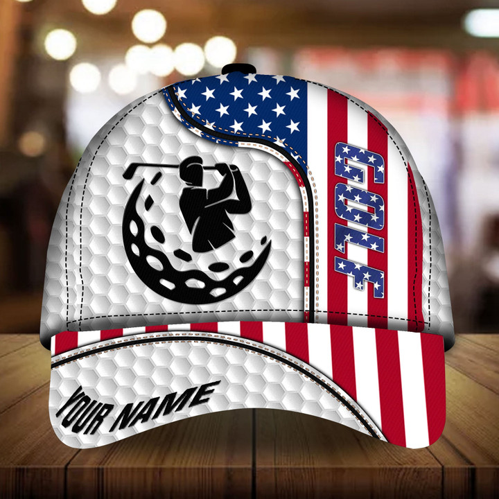 AIO Pride Premium American Golf 3D Hats For Lovers Multicolor Custom Name