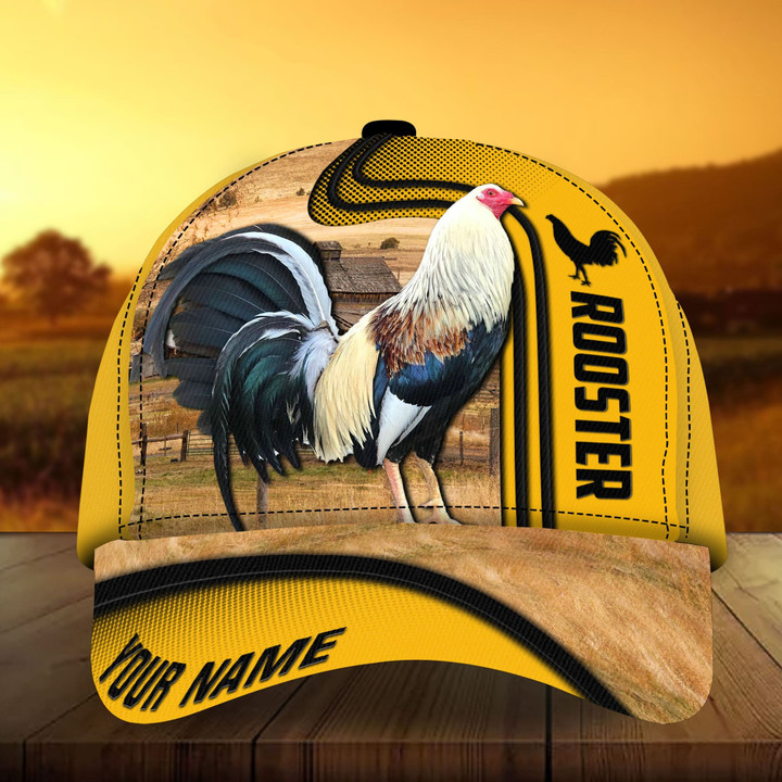 AIO Pride Premium Farm Rooster 3D Cap Multicolor Custom Name For Rooster Lover