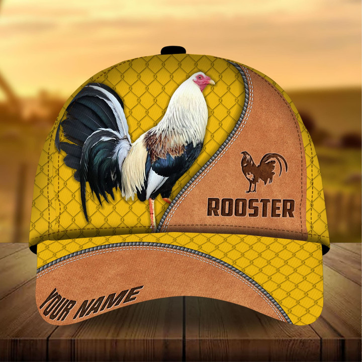 AIO Pride Premium Unique Leather Rooster Hats 3D Multicolored Custom Name