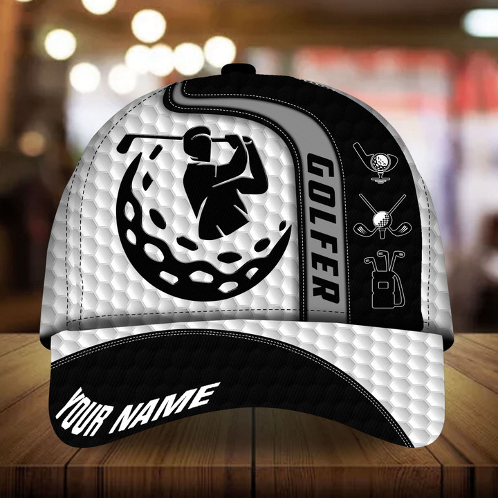 AIO Pride Premium Unique Coolest Golfer 3D Hats Printed Multicolor Custom Name