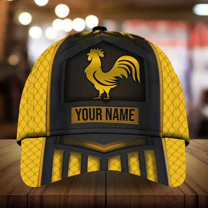 AIO Pride Premium Unique Rooster 3D Hats For Rooster Lovers, Multicolor Custom Name