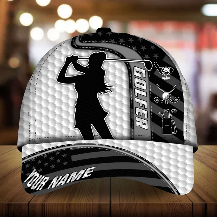 AIO Pride Premium Unique Golfer, Women 3D Hat Multicolor Custom Name