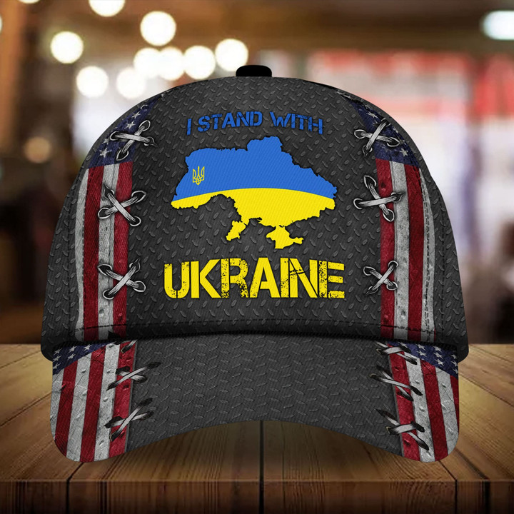 AIO Pride Premium Unique Cap I Stand With Ukraine Full Printed 3D Hat