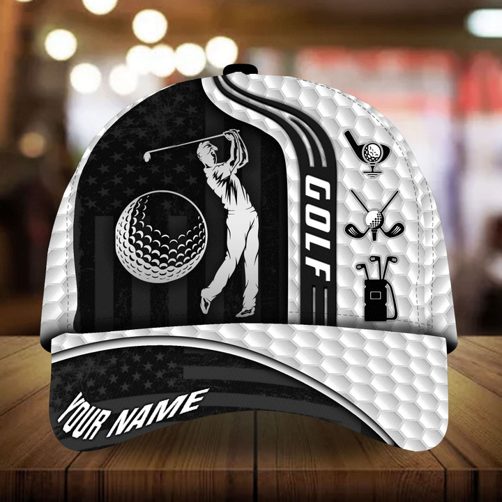 AIO Pride Premium Golf 3D Hats Printed, Golf Lovers Multicolor Custom Name