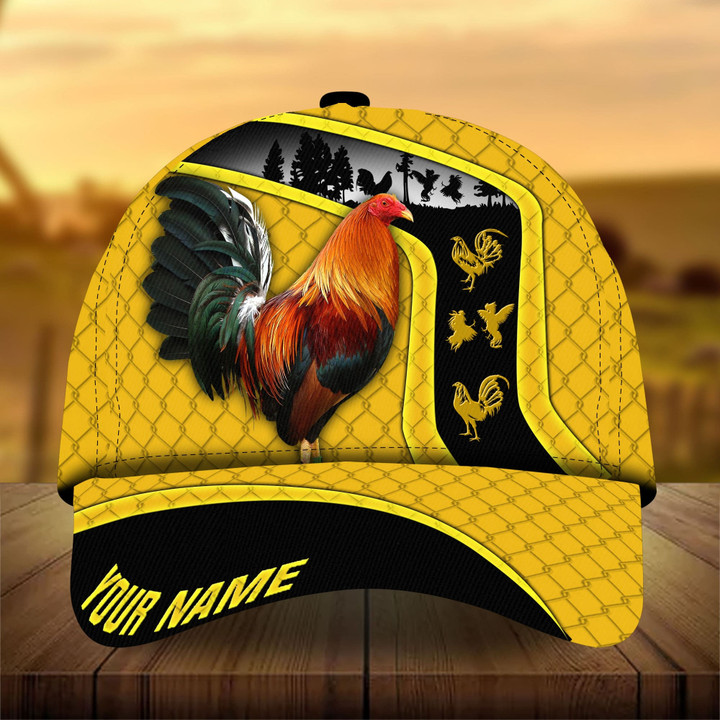 AIO Pride Premium Love Hatch Rooster 3D Hats Printed Multicolor Custom Name