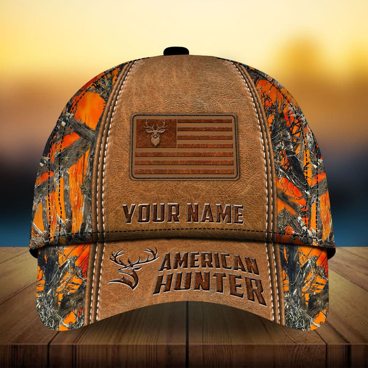 AIO Pride The Best American Hunter Deer Hunting Hats Multicolor 3D Printed Custom Name